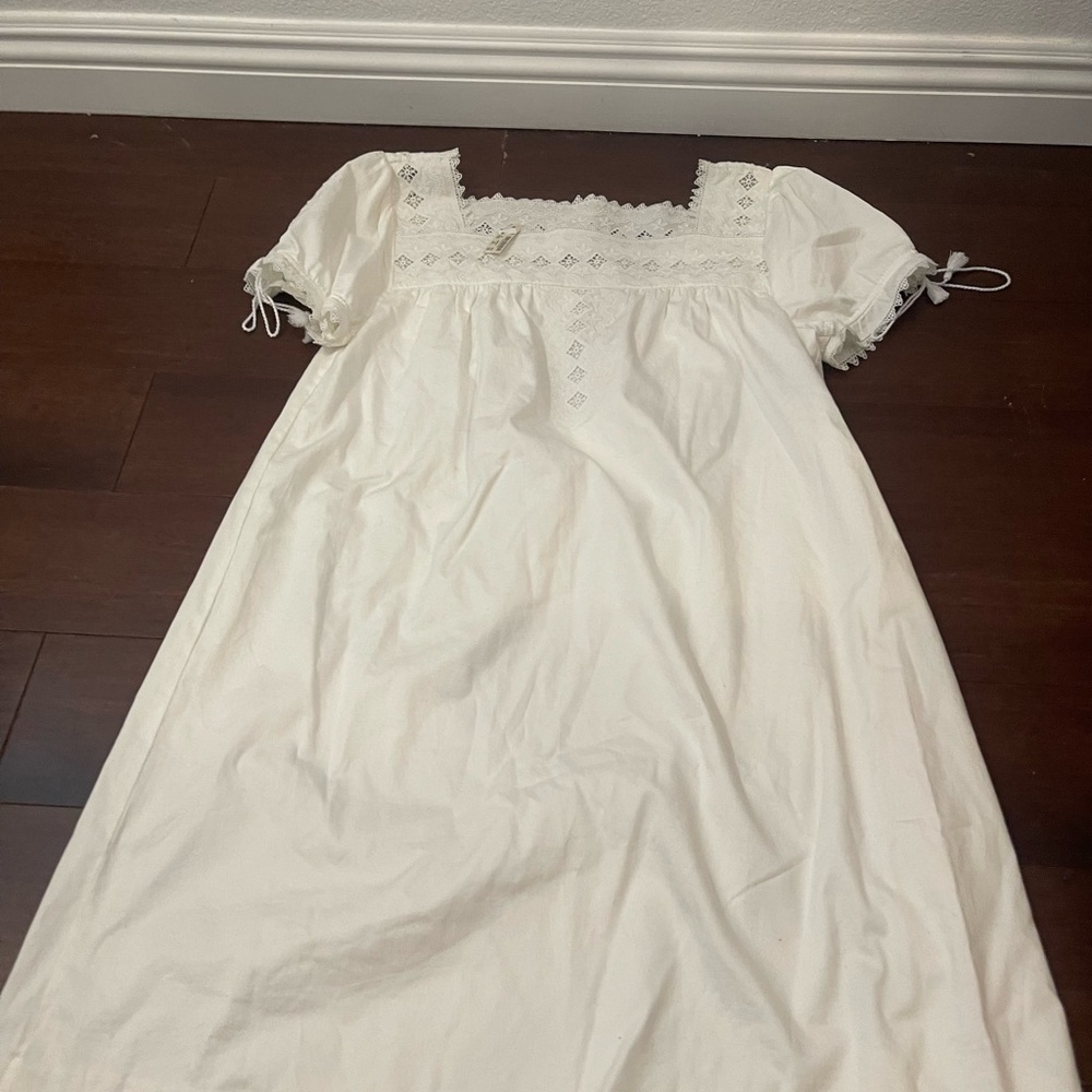 nwt madewell medium Elegant White Eyelet Dress sold out - Picture 2 of 7